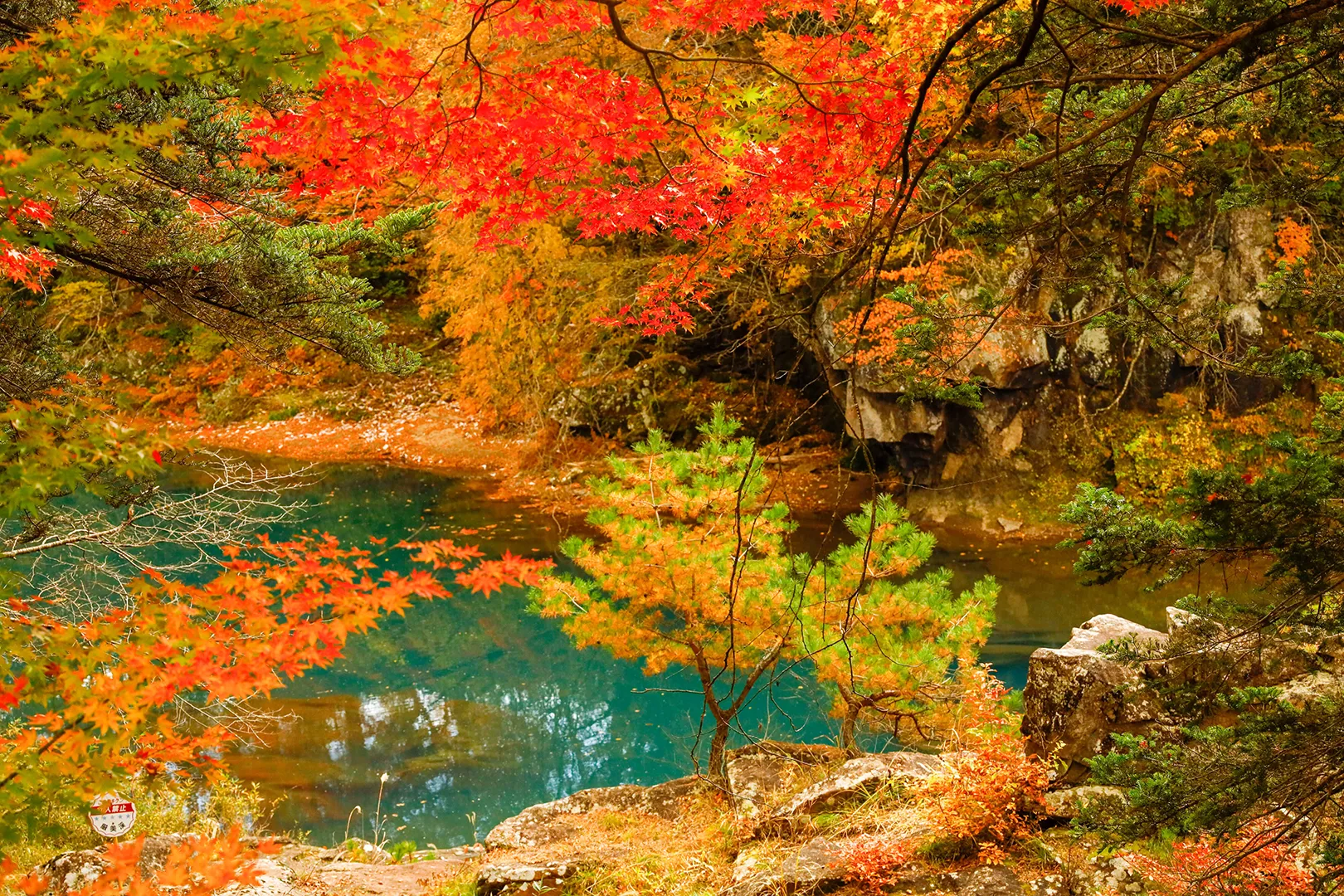 Genbikei Gorge autumn leaves