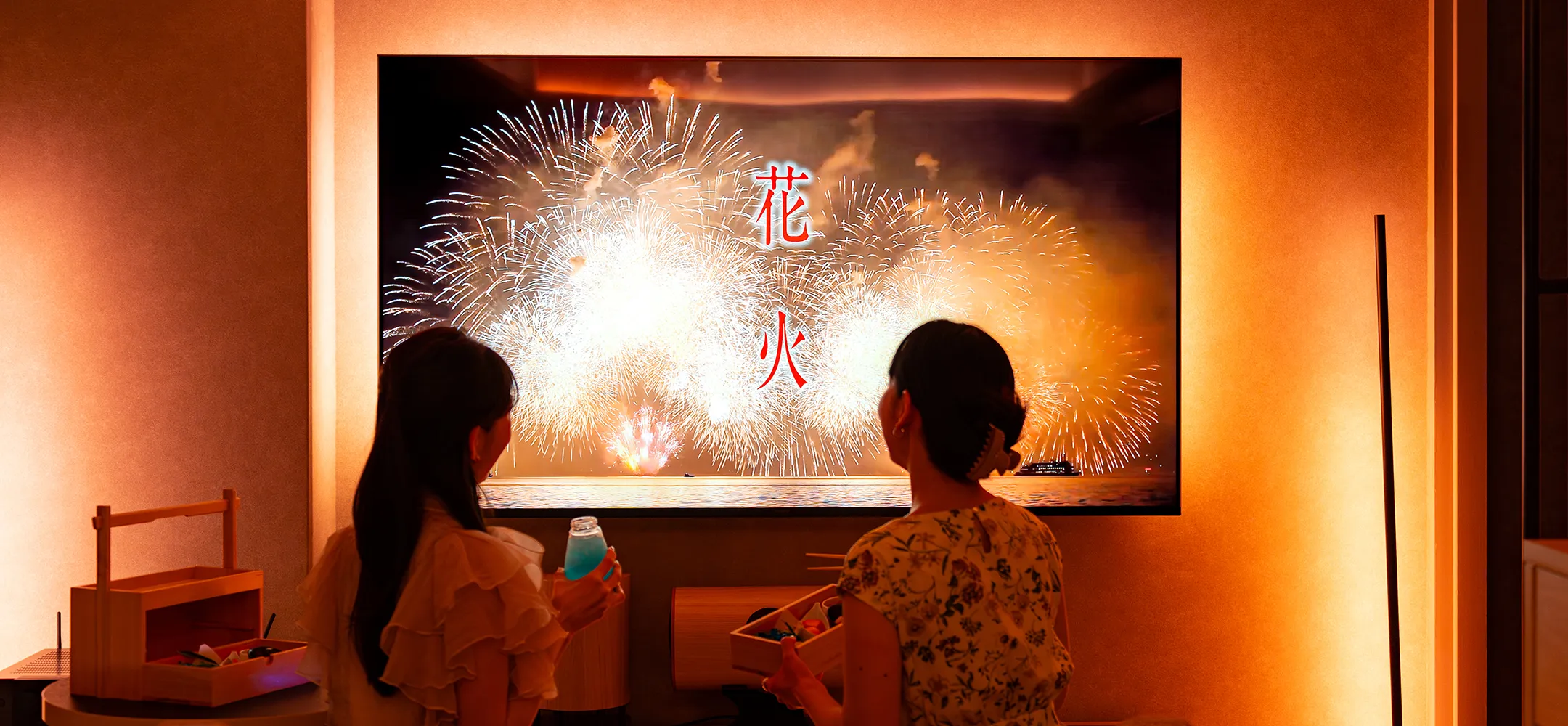 Introducing a plan where you can experience the atmosphere of watching fireworks from your hotel room.